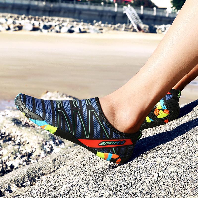 Men Women Aqua Water Shoes Quick Dry Barefoot Swim Sandals Drainage Wading Sneakers for Beach Yoga Diving Surf Camping Running