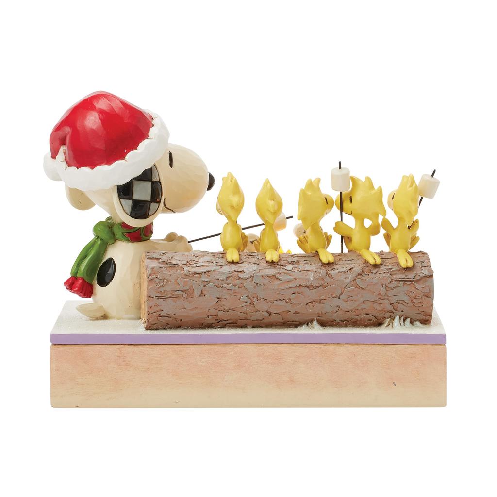 JIM SHORE Snoopy Woodstock Roasting 6017235 & <Christmas>