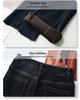 Women's Petite High-Waist Blue Micro-Flared Velvet Jeans - 2024 Autumn/Winter Collection