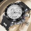 POEDAGAR Luxury Military Men Clock Luminous Waterproof Chronograph Date Men's Watch Silicone Quartz Sports Watches