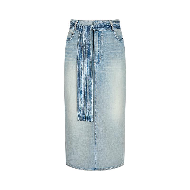 LESS 2025 Autumn Mid-Length Denim Skirt S