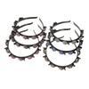Elegant Hair Bands with Clips Sweet Shiny Hair Hoop Rhinestone Bangs Fixed Headband  Banquet