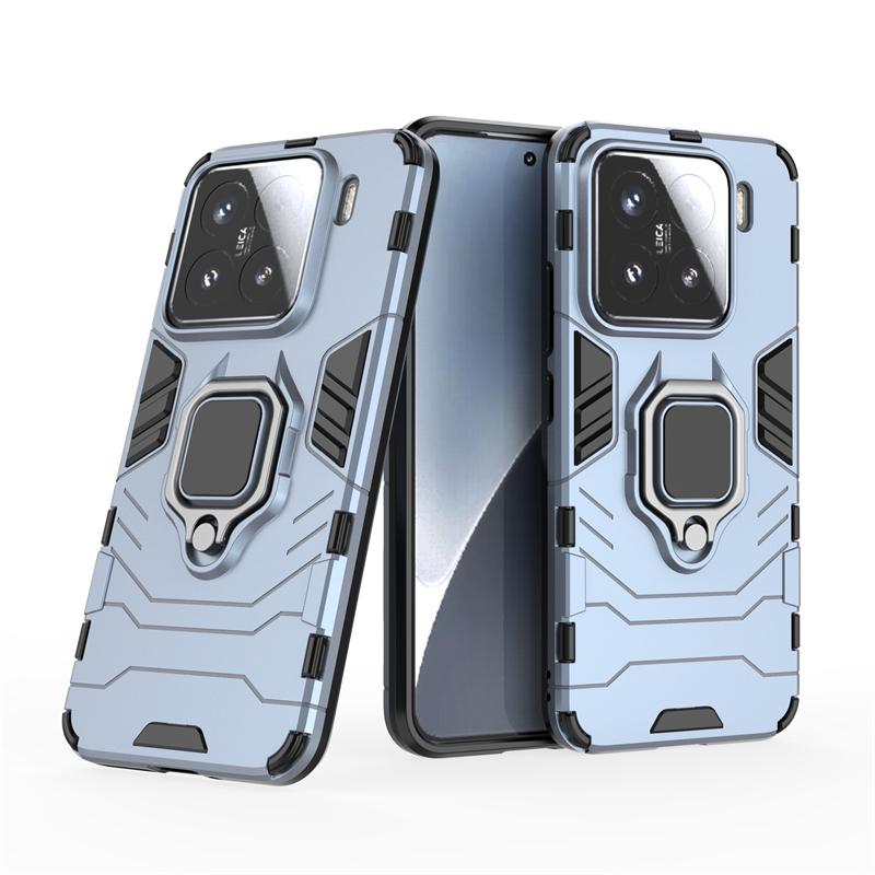 For Xiaomi 15 Case Cover Xiaomi Mi 15 Capas Shockproof Phone Bumper Back PC Ring Magnetic Metal Holder For Fundas Xiaomi 15 Mi15
