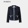 Ports Women's Blended Wool Round Neck Jacket