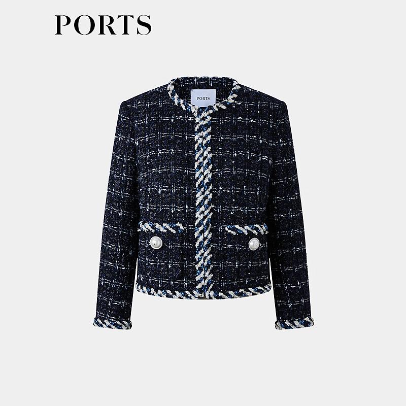 Ports Women's Blended Wool Round Neck Jacket