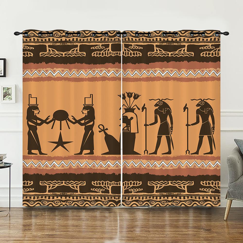 Curtains Bohemian Curtains Bedroom Living Room Blackout Curtains Perforated