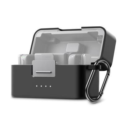 Dla DJI Mic Mini PULUZ Etui ładujące Silikonowa Ochronna Pokrywa Odporna na Zarysowania (czarny)