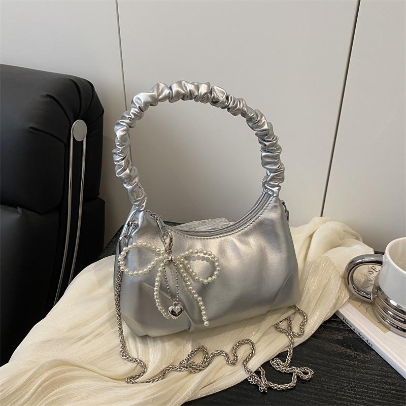 Soft Leather Portable Pleated Cloud Bag Women's New Textured Messenger Bag Versatile Women's Bag Shoulder Bag