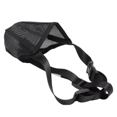 Dog Muzzle Soft Mesh Poisoned Bait Protection Pet Mouth Cover with Adjustable Straps for Small