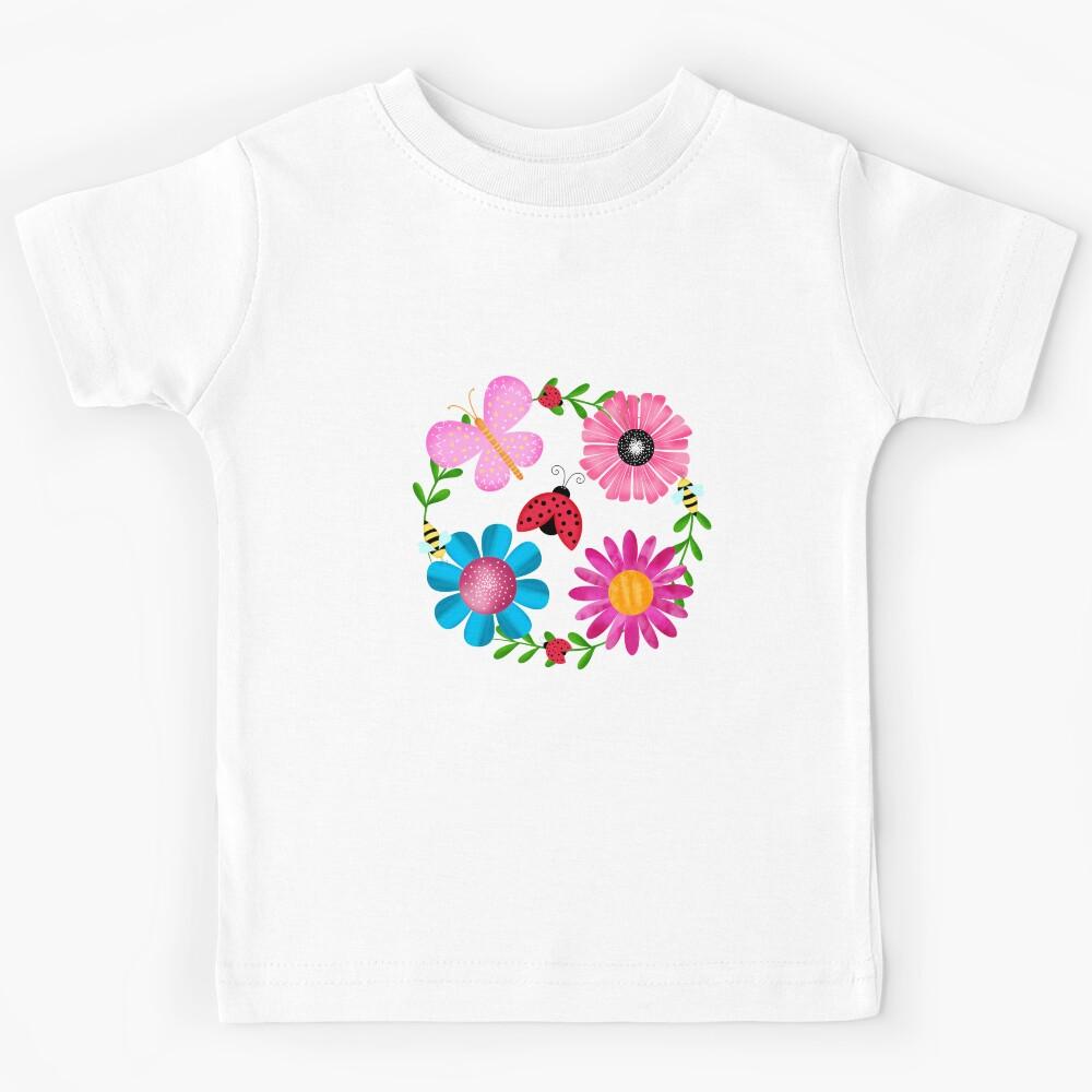 Ladybugs, Blooms and Bees Kids T-Shirt 120