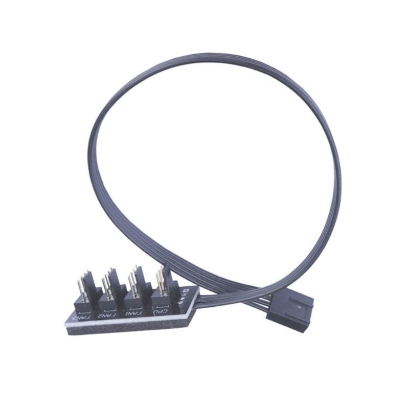 

4 Pin PWM PC Fan Hub 1 to 4/5 Way Internal Fan Power Supply Extension Cable CPU Coolers Cooling 4 PIN Motherboards Fan