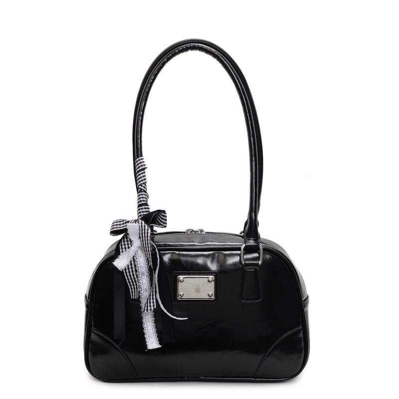 Retro handbag niche versatile trend new simple bowling bag pillow bag shoulder armpit bag