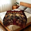 Band S-Slipknot Throw High-Density Short Plush Blanket Soft Skin-Friendly for Sofa Nap Air-Conditioned Room