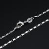 Men's Women's Fashion Simple Luxury Silver Color Charm Chain Necklace Jewelry