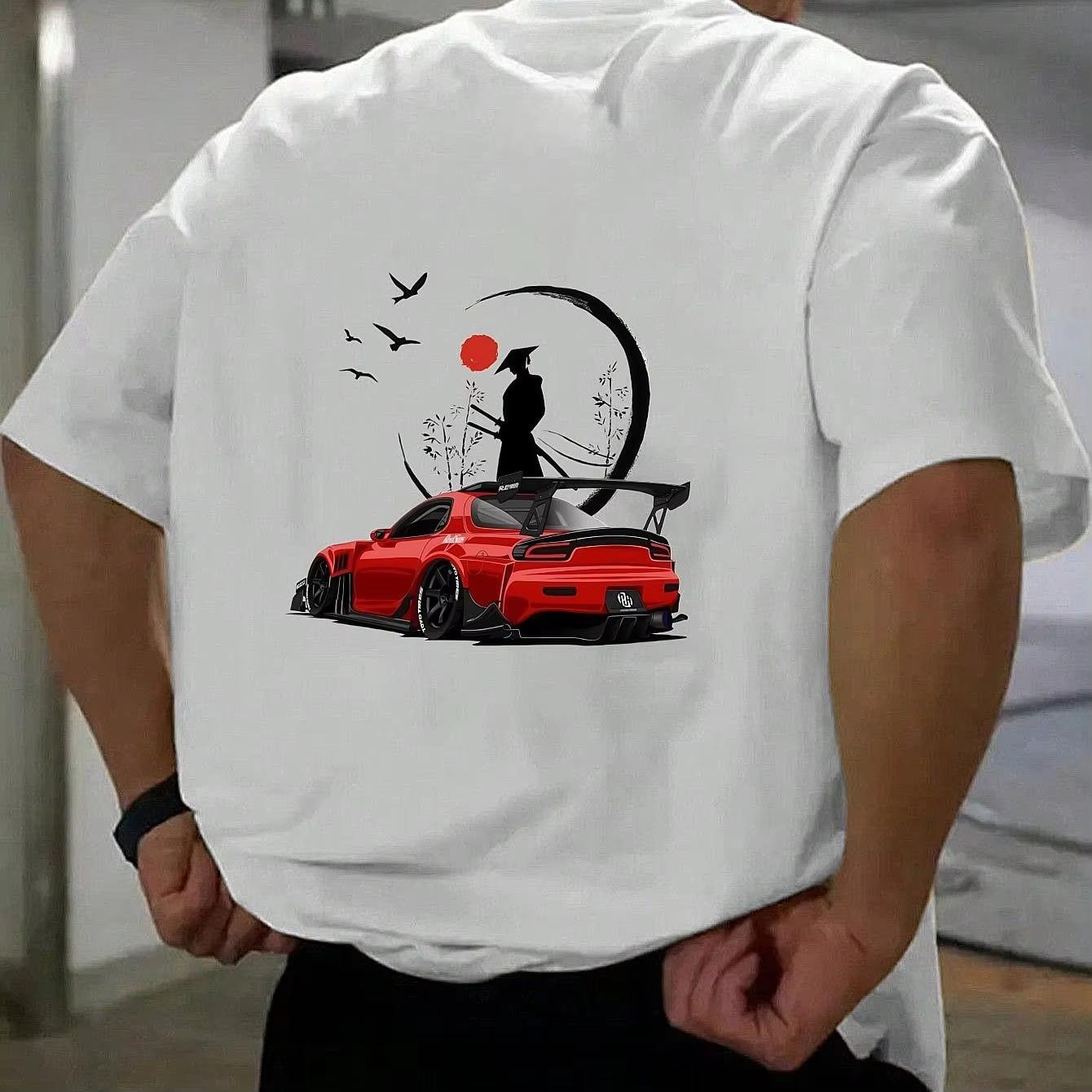 

Summer Fashion Motorcycle Design T-shirt Men s New Summer Sweat-absorbing Breathable Jacket Outdoor Sports Short-sleeved Trend 4XL