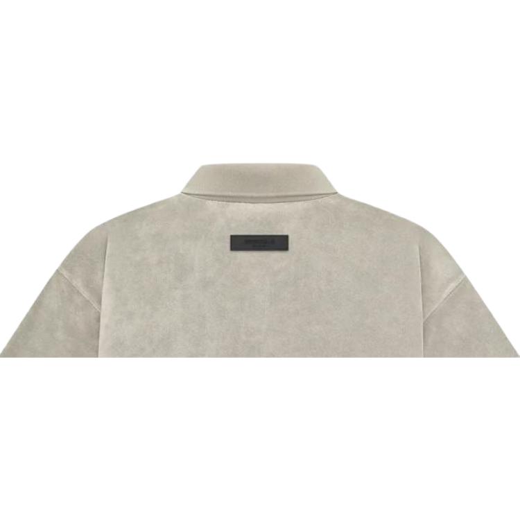 Fear of God Essentials Terry Polo Seal Unisex Tops Grey 125BT224053F