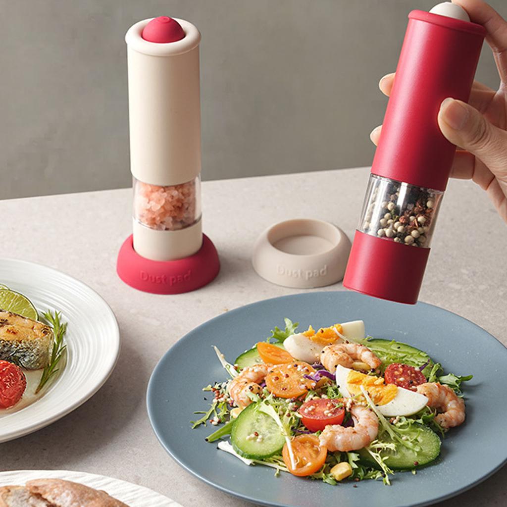 Automatische Salz- und Pfeffermühle USB Wiederaufladbar Restaurant Gewürzmühle Einstellbarer Mahlgrad Mahlmaschine