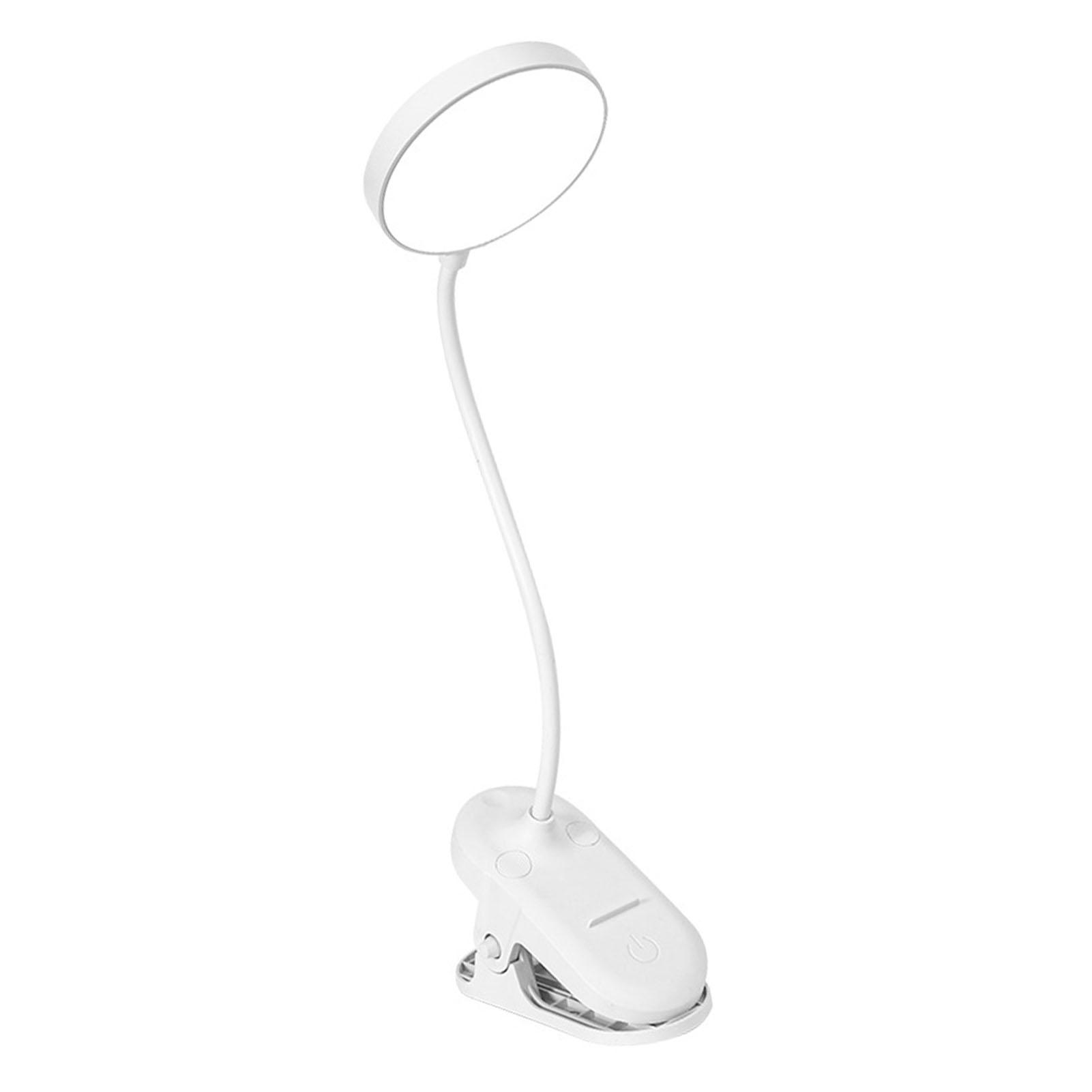 

LED Clip Desk Lamp USB Eye Caring Dimmable Bedside Reading Lamp Night Light for Bedroom Plug in