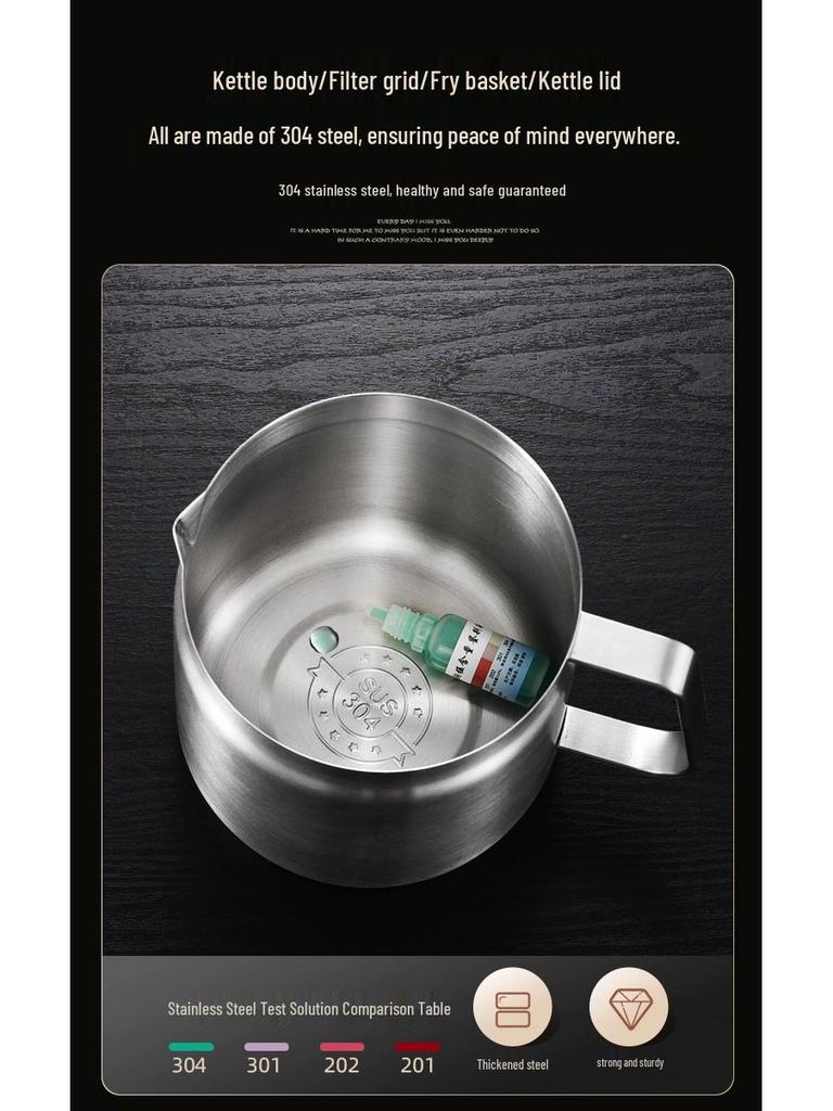 304 Stainless Steel Oil Filter Pot with Screen - Large Capacity Oil Storage & Residue Filtering Bottle