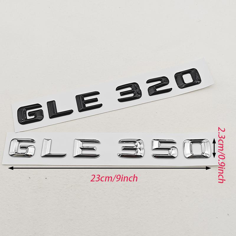 3D ABS Car Letters Logo GLE320 GLE350 Rear Trunk Badge Sticker Emblem For Mercedes Benz GLE Class GLE 320 GLE 350 Accessories