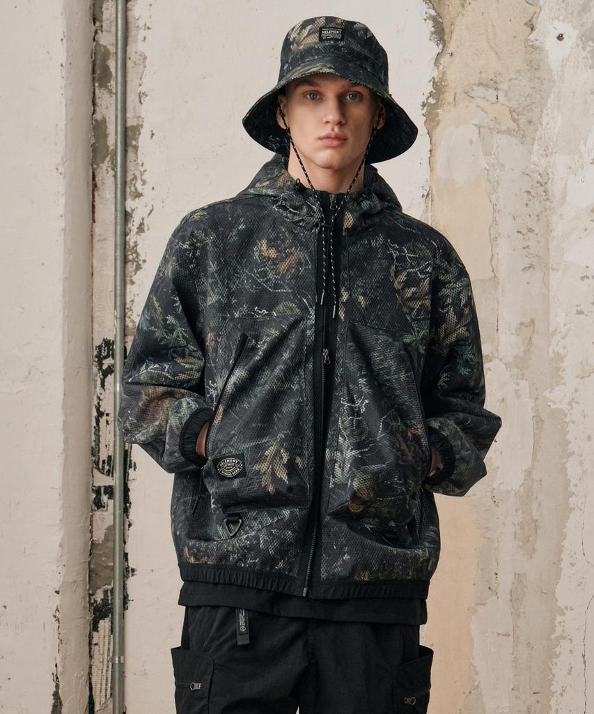 Helement Moss Mesh Hooded Jumper (Camo)