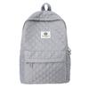 Schoolbag1011 Wholesale New Hugh Solid Color Trend Plaid Backpack Student Women's School Bag Large Capacity Campus