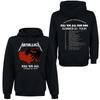 METALLICA Banda Rock Vento Sombrio Moletom Masculino Street Hip Hop Top Suéter Confortável com Capuz Outono_Inverno Personalidade Roupa Masculina
