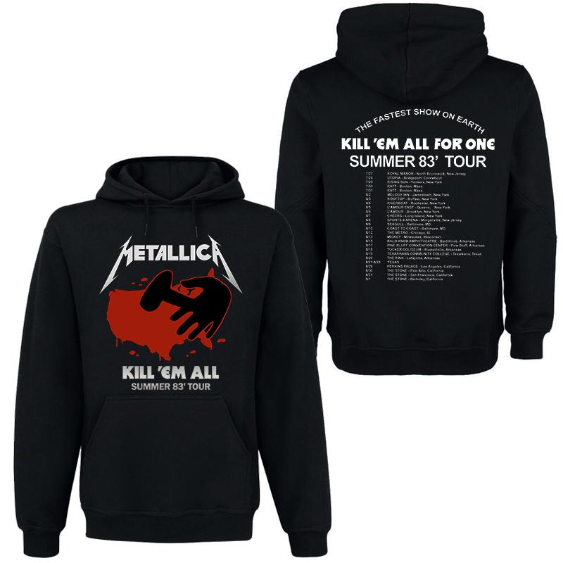 

METALLICA Гурт Рок Темний Вітер Худі Чоловічий Вуличний Хіп-Хоп Верх Зручний Светр з Капюшоном Осінь_Зима Особистість Чоловічий Одяг L