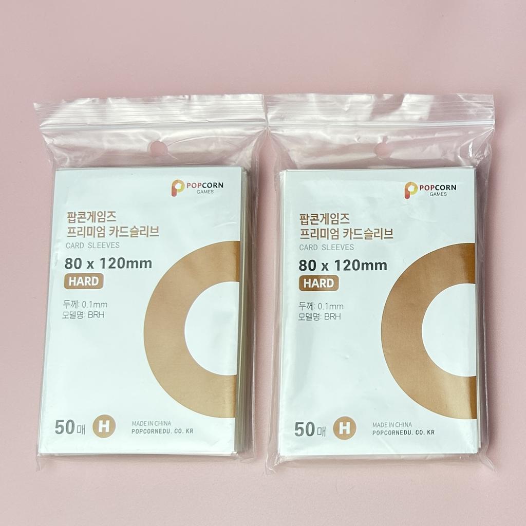 50-500 pezzi Corea Custodie per Carte Trasparenti Senza Acidi CPP HARD Protettore Holografico per Fotocardine Album Raccoglitore Foto Popcorn Card
