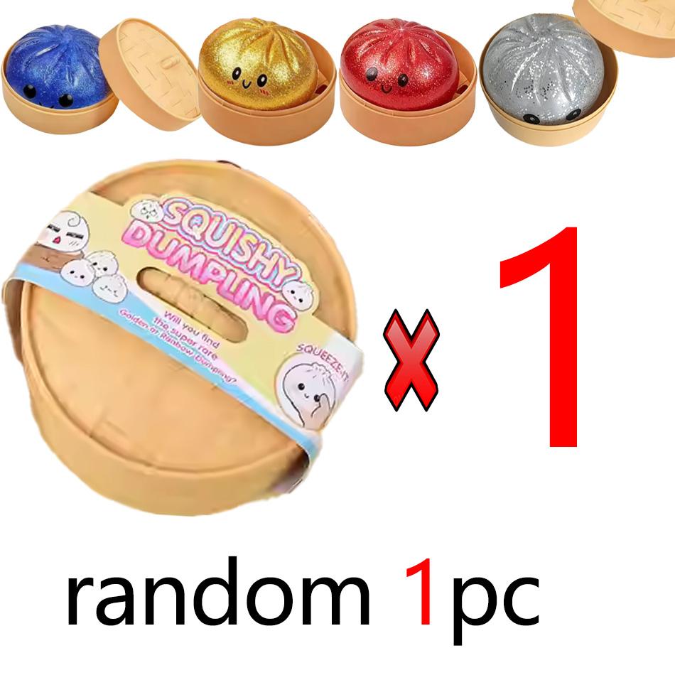 Блестящий Пельмень, Блестящий Пельмень Сквиши Коробка Пельмени Сквиши Снятие Тревоги Фиджет Мягкий Сжимаемый Тесто для Декомпрессии