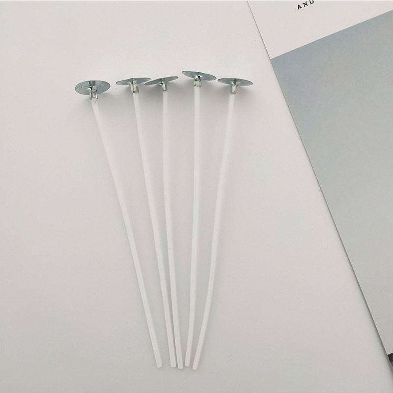 DIY Smokeless Wooden Candle Wicks with Metal Holders, Pure Cotton, 24-48 Strands, for Homemade Scented Candles