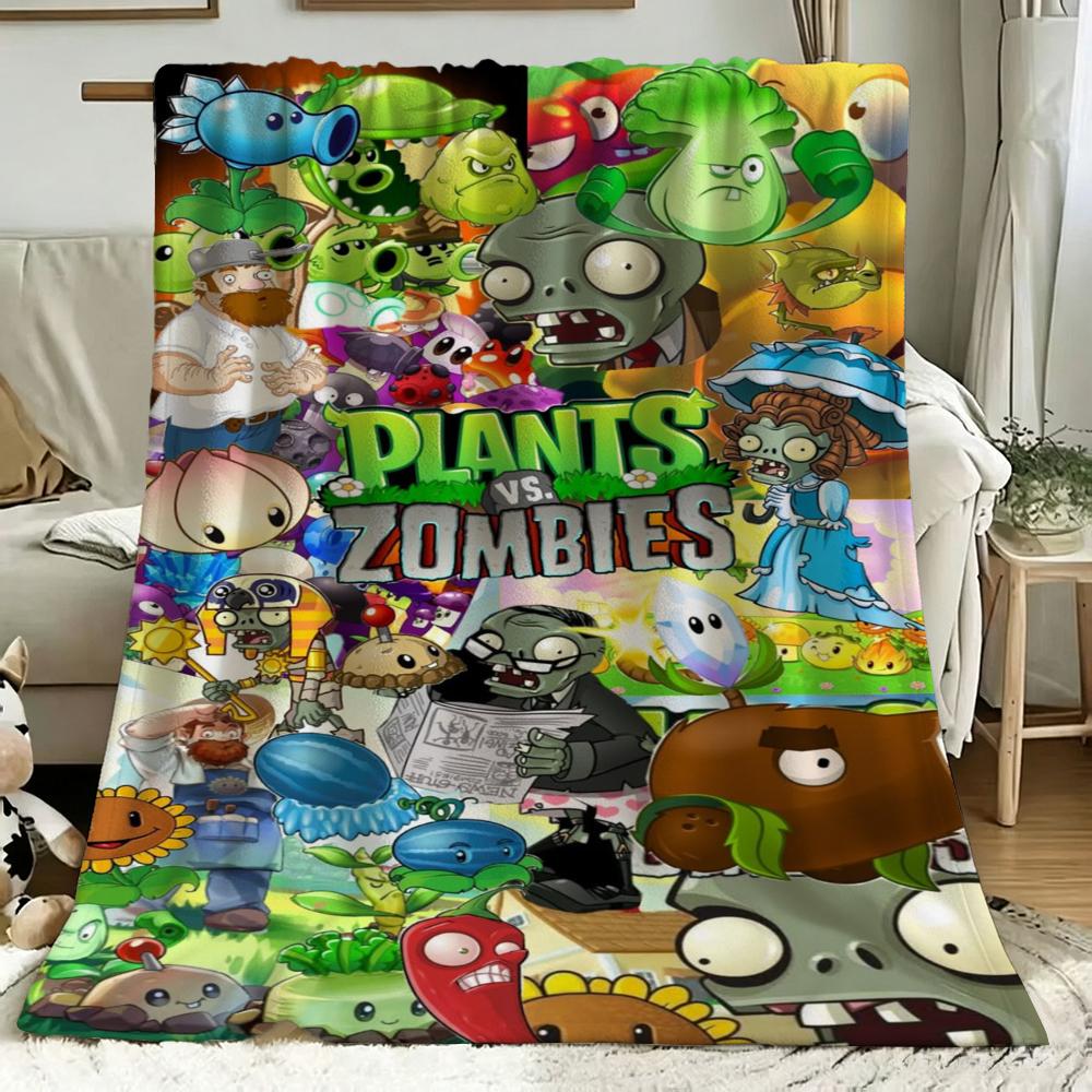 Plants Vs Zombies Game Blanket Sofa Blanket Home Decor Air Conditioning Blanket Nap Blanket Machine Washable