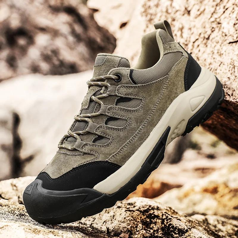 New Men's Outdoor Hiking Shoes,Anti-slip Camping,Hunting,Hiking,Walking Shoes,Breathable Men's Casual Sports Shoes,Running Shoes