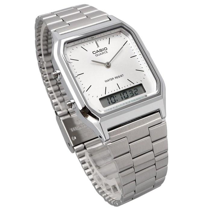 Casio AQ-230A-7AMQY Analog-Digital Quartz Watch, Silver