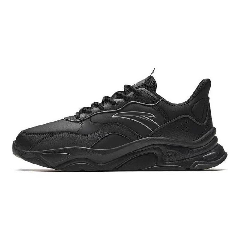 Anta Men Mini Millennium Leather Casual Shoes Black 912448811-3 40.5