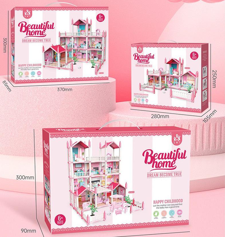 

Игровой набор Кукольный домик Замок принцессы: Пазл Вилла для девочек