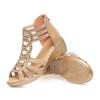 Soft Leather Roman Sandals for Women with Soft Soles, Mom's Shoes for Wearing As Outerwear, Women's Sandals with Wedge Heels, Women's Shoes
