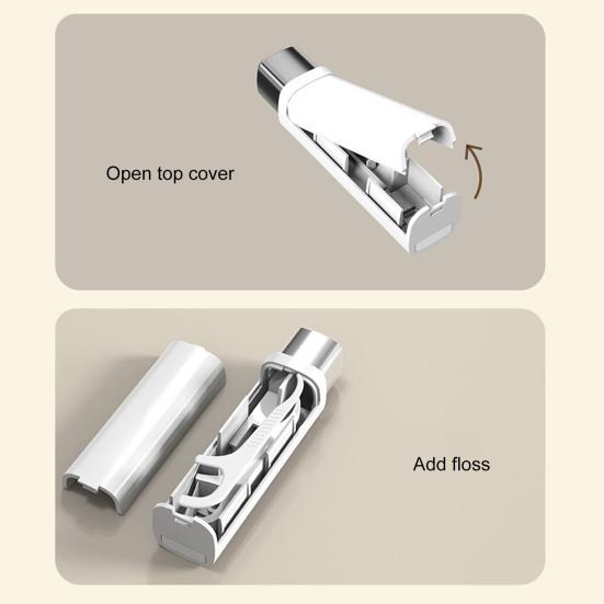 Yousheng Floss Box Automatic Pop-up Travel Case Strong Sealing Easy Access Dust-proof Oral Care Professional Teeth Cleaning Floss Pick Organizer