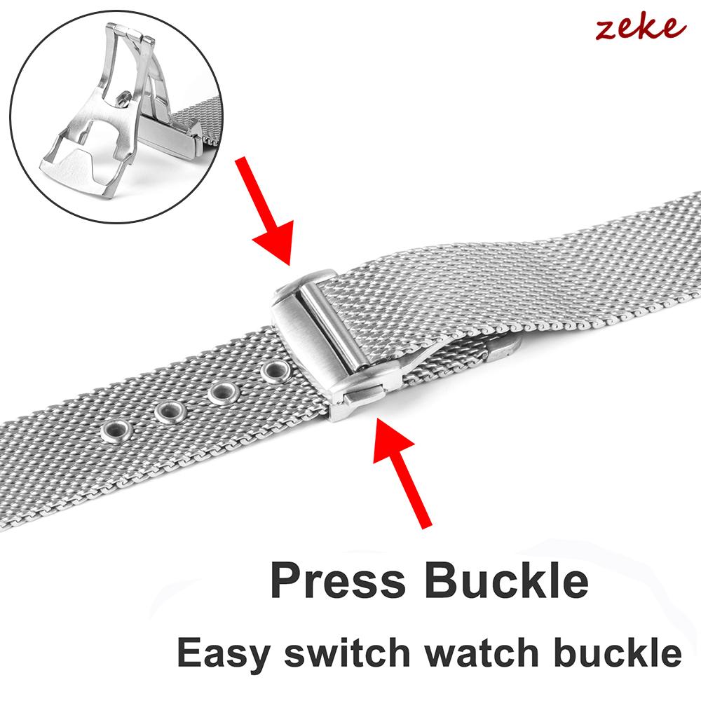 For Omega Seamaster 20mm 22mm Silver Mesh Bracelet Flat Interface Stainless Steel Watch Strap Breathable Lightweight Design
