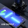 USB rechargeable LED headlight with motion sensor,5 lighting mode,adjustable and telescopic zoom,power display,for work,travel,hiking,fishing,repair