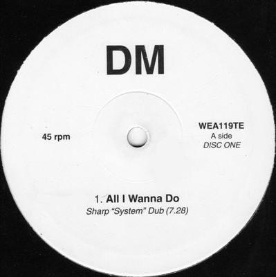 10inch Record DM - All I Wanna Do WEA119TE WEA 1997 UK Dance & Electronica Used