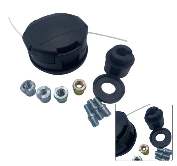 Trimmer Head Replacement Kit for 230 for 225 for 210 with 9 Piece Accessory Set for Speed Feed 400 Bump Feed Black