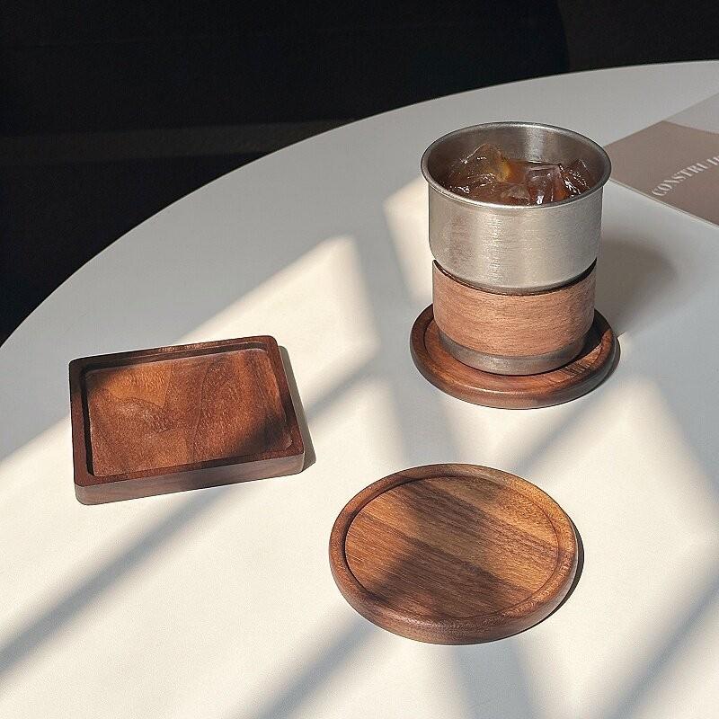 Runde Holzscheibe Tassenuntersetzer Untersetzer Für Tee Kaffee Tassen Getränkehalter Für DIY Geschirr Dekoration Langlebig Küche Dekoration Zuhause