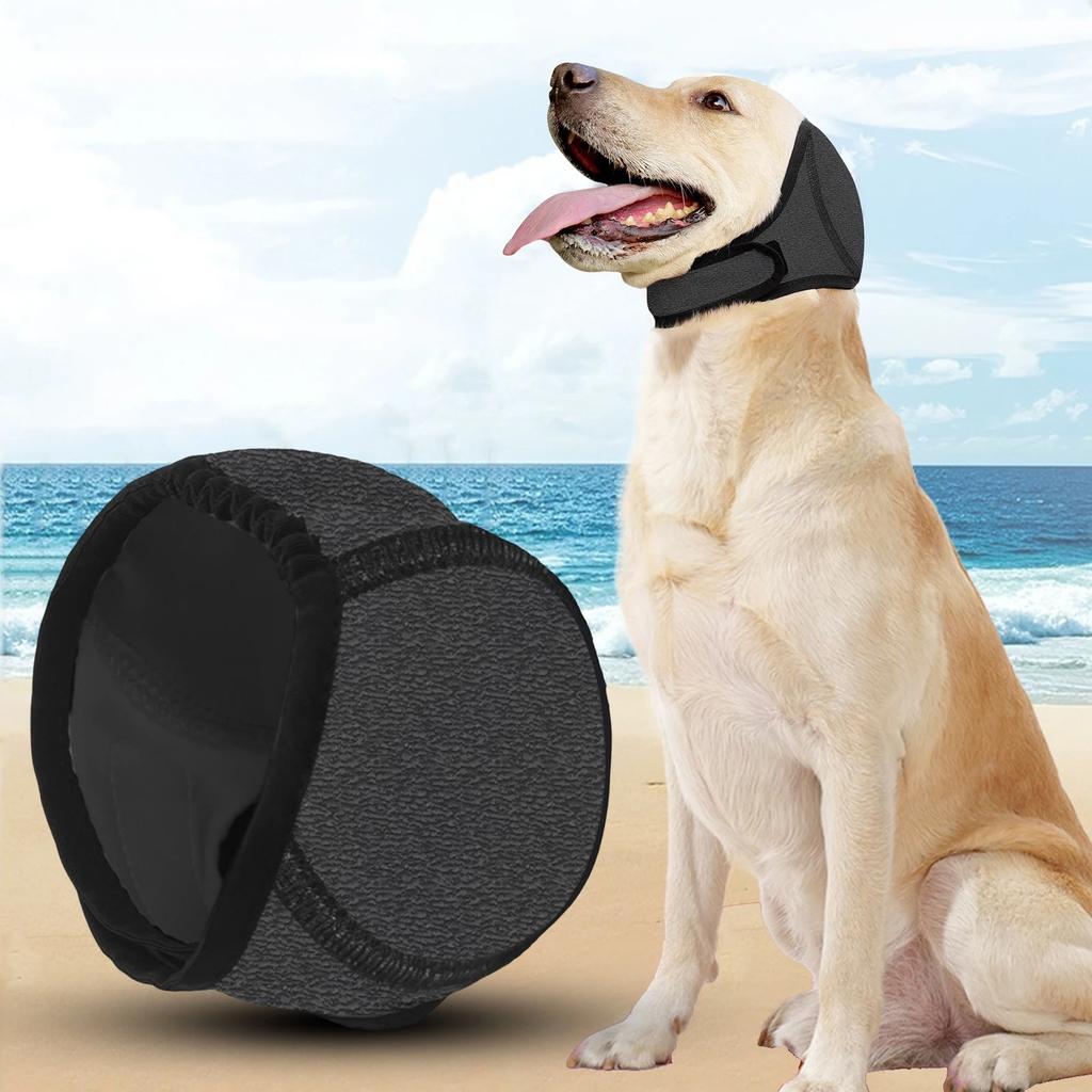 Calming Hood Noise Protection Ear Protector For Bath For Grooming (dark Grey M)
