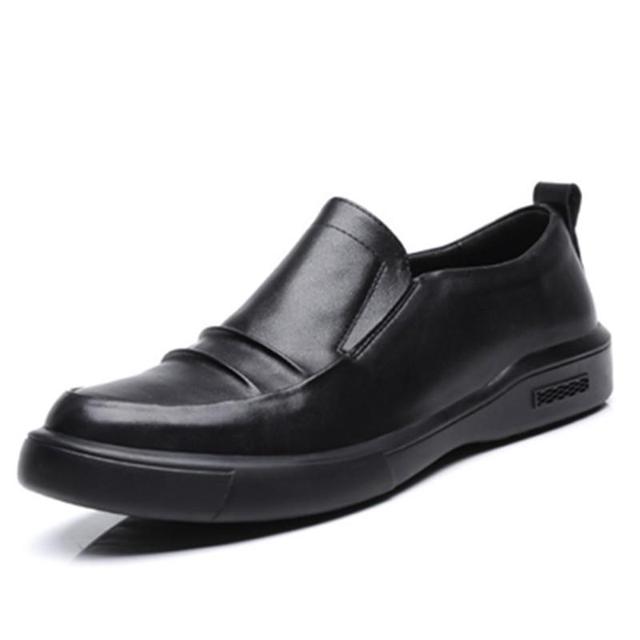 

Весна/лето Мужская новая мягкая кожаная обувь для отдыха Корейская модная кожаная обувь Мужская низкая кожаная внутренняя высокая мужская обувь 42