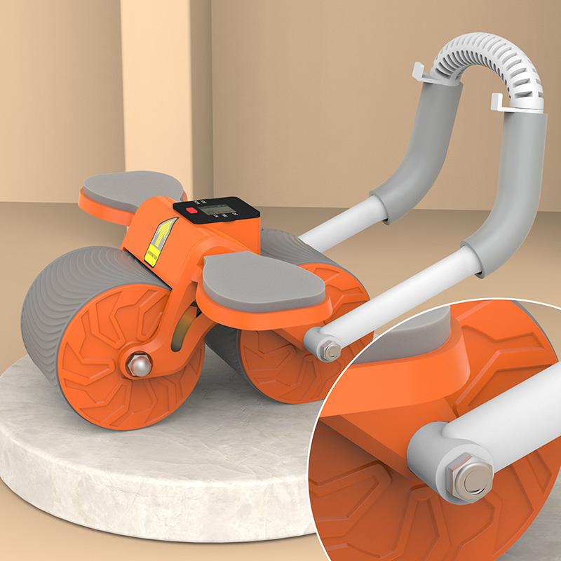 Digital Timing Workout Roller Wheels Automatic Rebound med albuestøtte og knepute