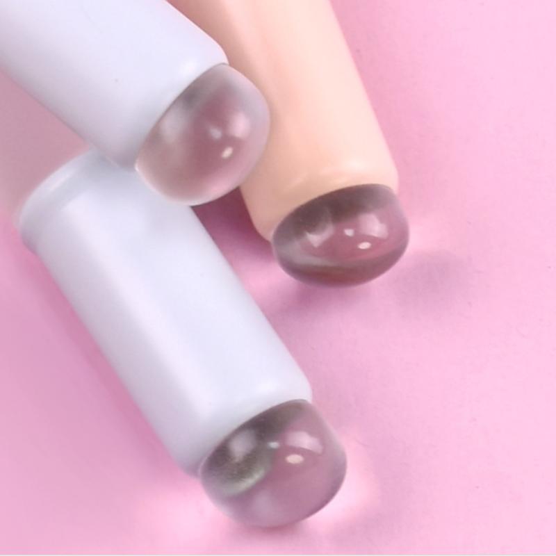 Gradual Silicone Lip Brush Lipstick Brush Lips Round Head Lip Makeup Brush With Cover Halo Dye Brush Lipstick Lip Mud Diy Apply