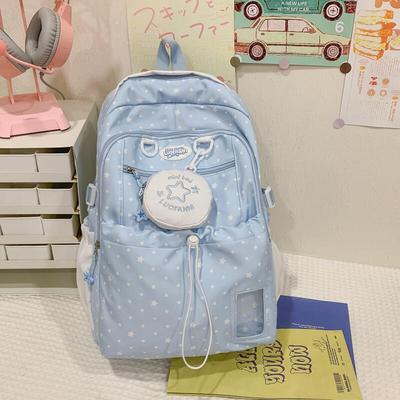Sac d'école étudiant grande capacité Sac à dos pour ordinateur Sac à dos pour femme