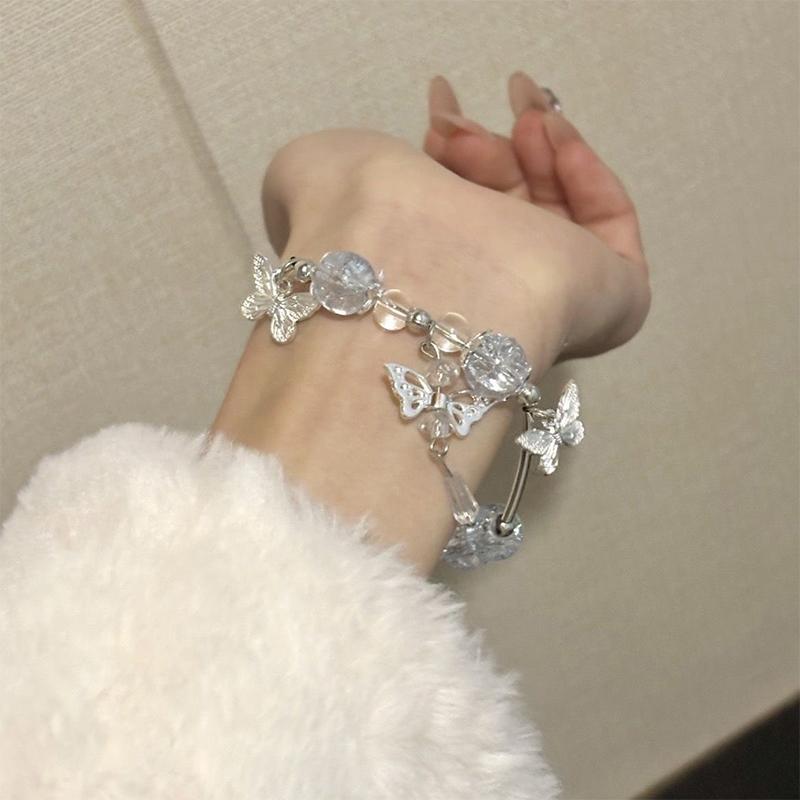 Exquisite Butterfly Bracelet For Women Girls Cute  Butterfly Pendant Bracelet Jewelry Accessories Gifts