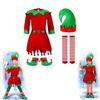 Children's Christmas Outfit Boys And Girls Santa Claus Suit Red Long Sleeve